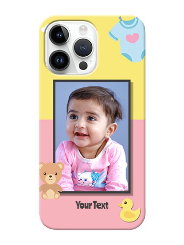 Custom iPhone 14 Pro Max Back Covers: Kids 2 Color Design