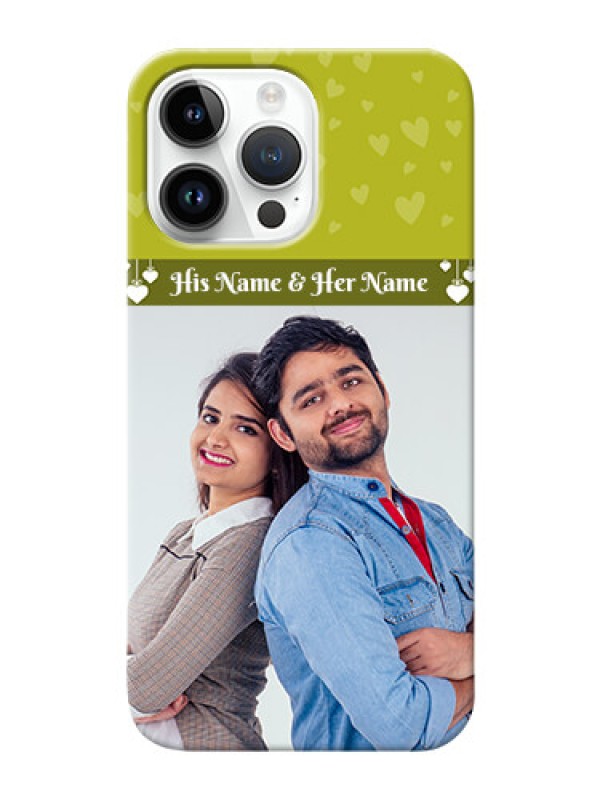 Custom iPhone 14 Pro Max custom mobile covers: You & Me Heart Design