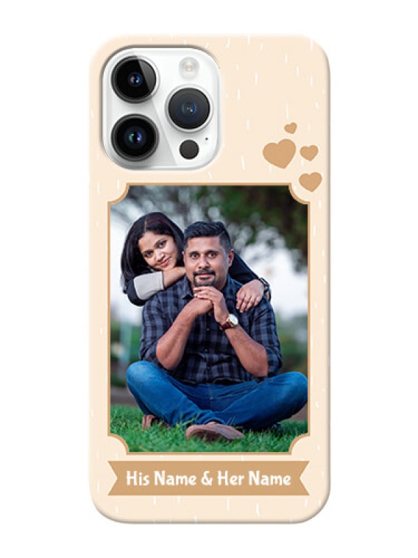 Custom iPhone 14 Pro Max mobile phone cases with confetti love design 