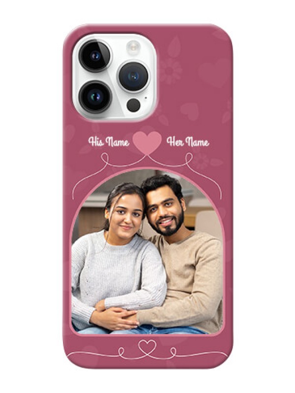 Custom iPhone 14 Pro Max mobile phone covers: Love Floral Design