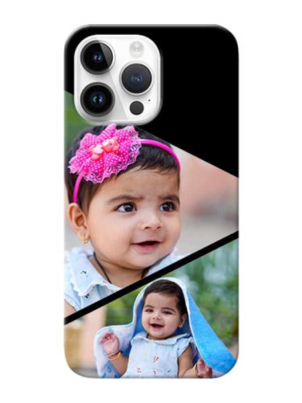 Custom iPhone 14 Pro Max mobile back covers online: Semi Cut Design