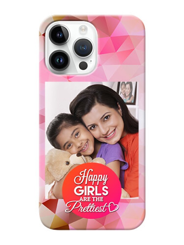 Custom iPhone 14 Pro Max Personalized Phone Covers: Abstract Triangle Design