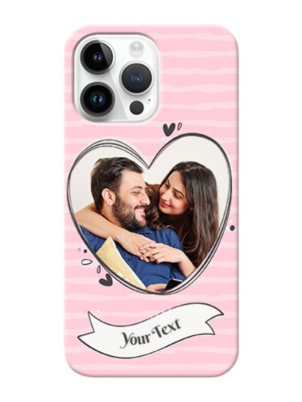 Custom iPhone 14 Pro Max custom mobile phone covers: Vintage Heart Design