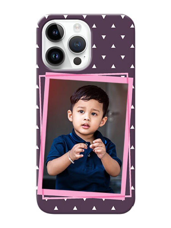 Custom iPhone 14 Pro Max Phone Cases: Triangle Pattern Dotted Design