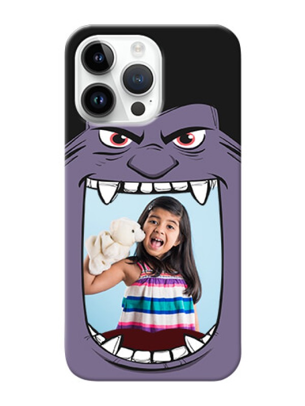 Custom iPhone 14 Pro Max Personalised Phone Covers: Angry Monster Design