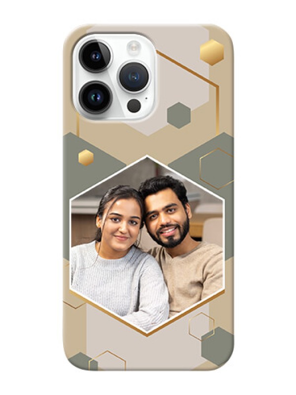 Custom iPhone 14 Pro Max Phone Back Covers: Stylish Hexagon Pattern Design