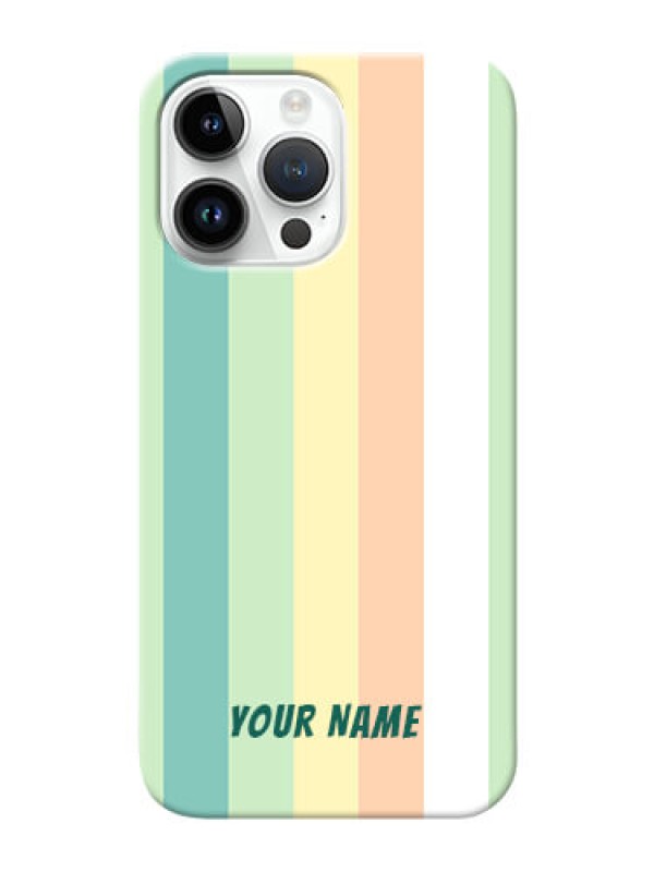 Custom iPhone 14 Pro Max Back Covers: Multi-colour Stripes Design
