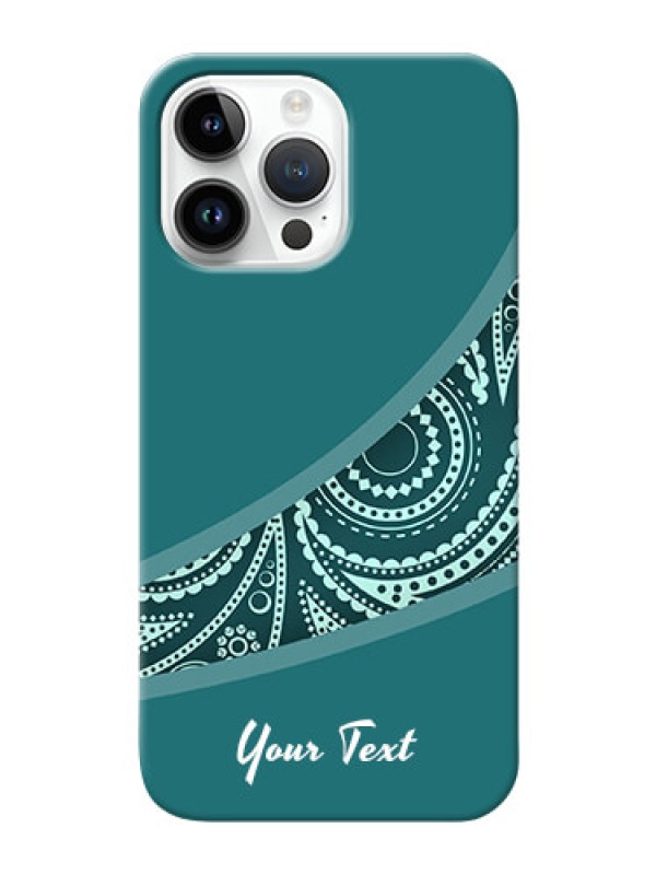 Custom iPhone 14 Pro Max Custom Phone Covers: semi visible floral Design