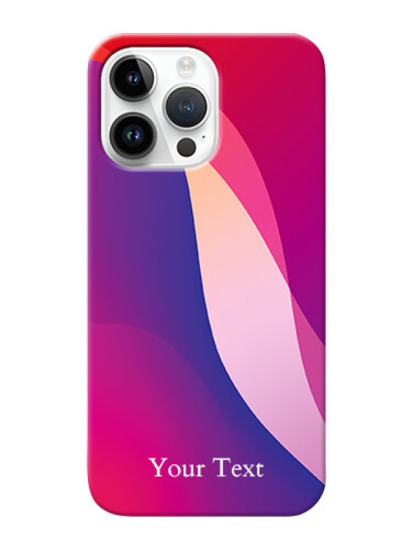 Custom iPhone 14 Pro Max Mobile Back Covers: Digital abstract Overlap Design