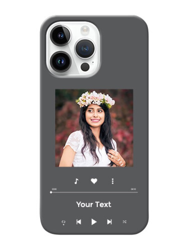 Custom iPhone 14 Pro Max Custom Mobile Case with Play The Music Design