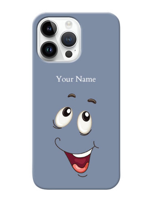 Custom iPhone 14 Pro Max Phone Back Covers: Laughing Cartoon Face Design