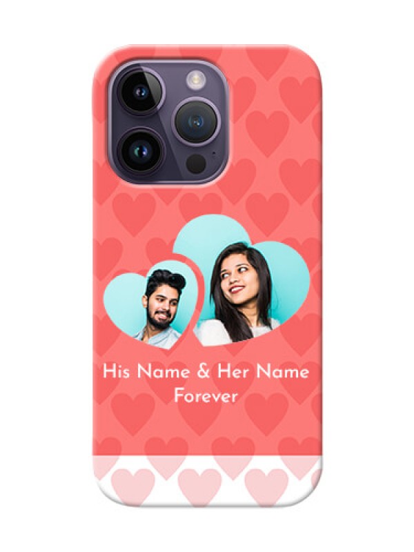 Custom iPhone 14 Pro personalized phone covers: Couple Pic Upload Design
