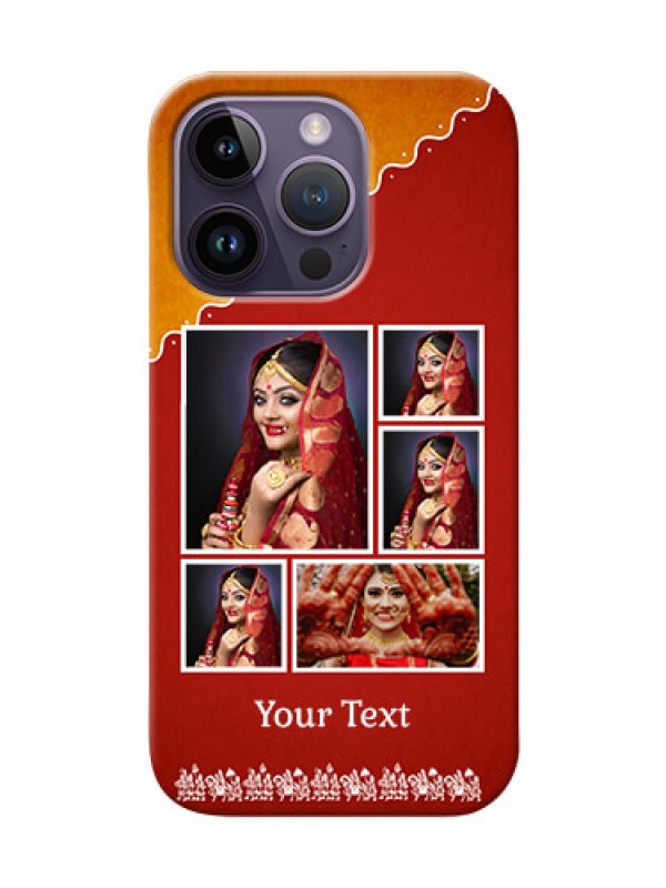 Custom iPhone 14 Pro customized phone cases: Wedding Pic Upload Design