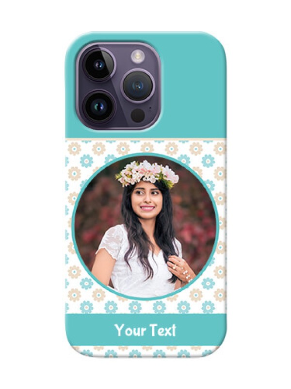 Custom iPhone 14 Pro Custom Mobile Back Covers: Beautiful Flowers Design