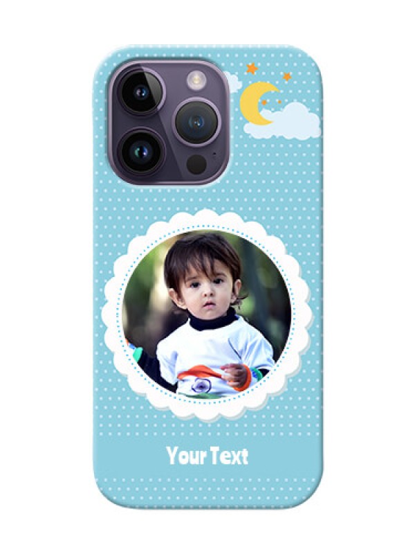 Custom iPhone 14 Pro mobile cases online: violet Pattern Design