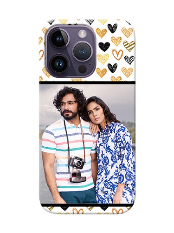 Custom iPhone 14 Pro Personalized Mobile Cases: Love Symbol Design