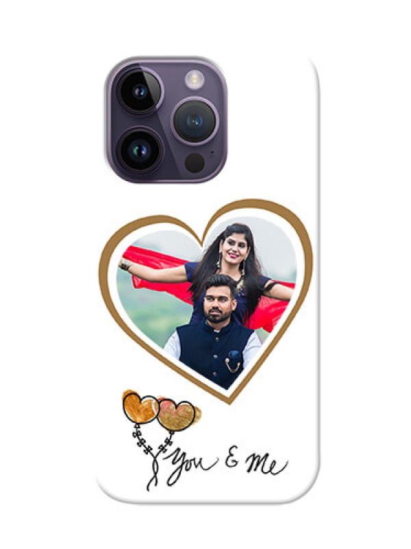 Custom iPhone 14 Pro customized phone cases: You & Me Design