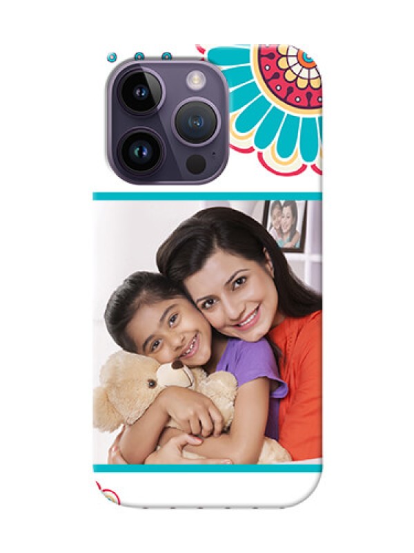 Custom iPhone 14 Pro custom mobile phone cases: Flower Design