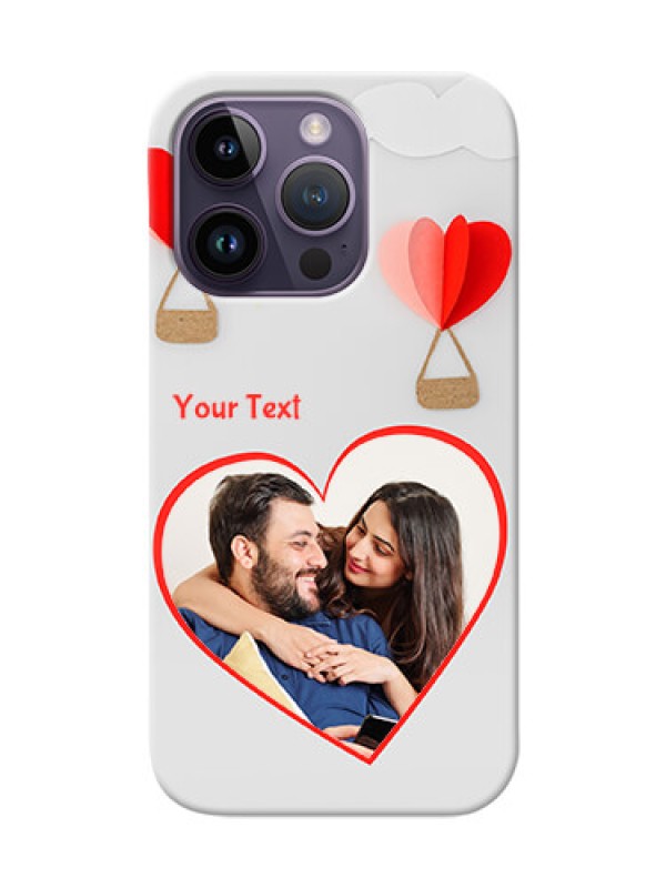 Custom iPhone 14 Pro Phone Covers: Parachute Love Design