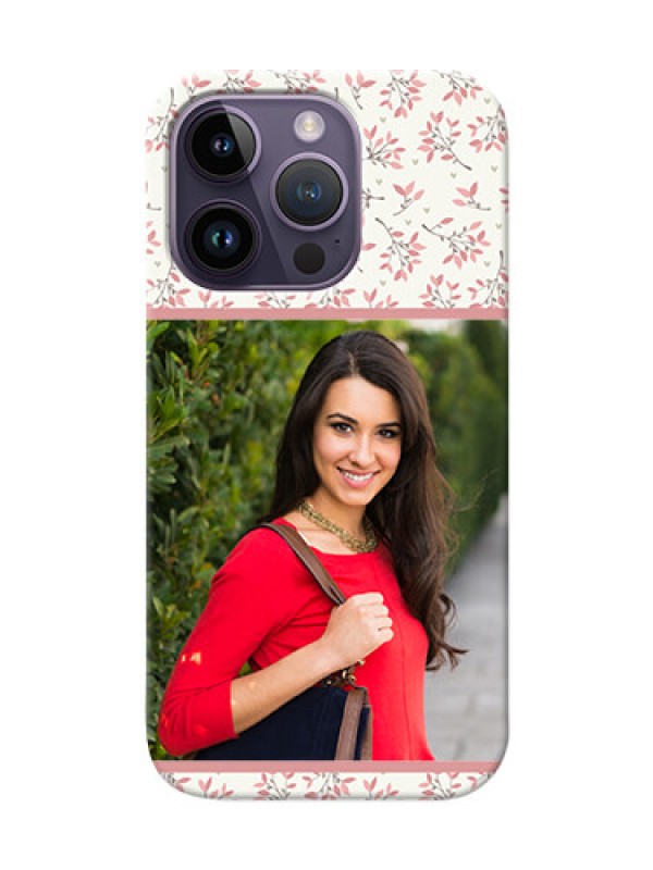 Custom iPhone 14 Pro Back Covers: Premium Floral Design