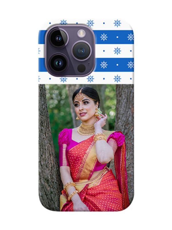 Custom iPhone 14 Pro custom mobile covers: Snow Pattern Design