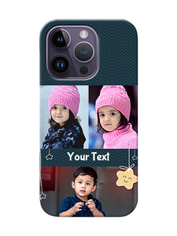 Custom iPhone 14 Pro Mobile Back Covers Online: Hanging Stars Design