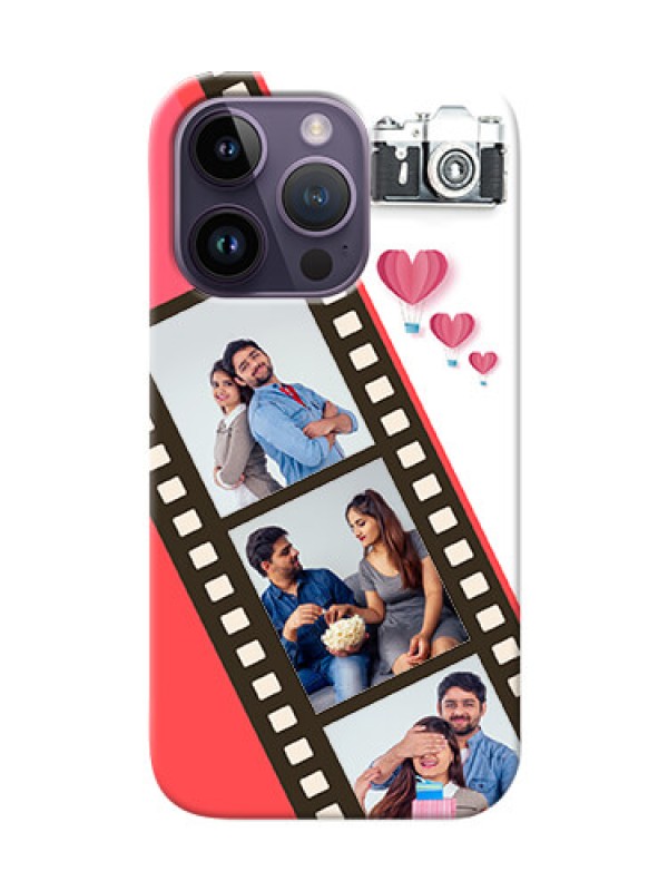 Custom iPhone 14 Pro custom phone covers: 3 Image Holder with Film Reel