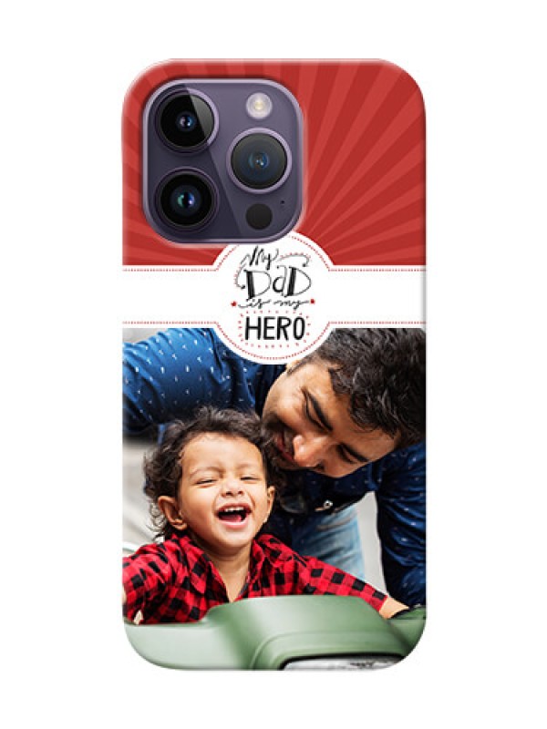 Custom iPhone 14 Pro custom mobile phone cases: My Dad Hero Design