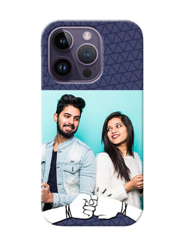 Custom iPhone 14 Pro Mobile Covers Online with Best Friends Design 