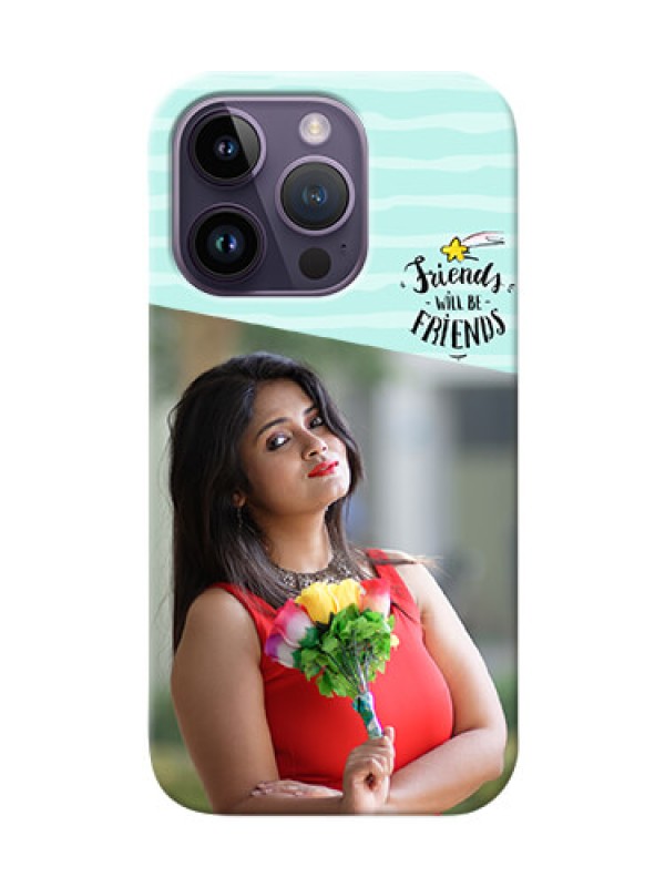 Custom iPhone 14 Pro Mobile Back Covers: Friends Picture Icon Design