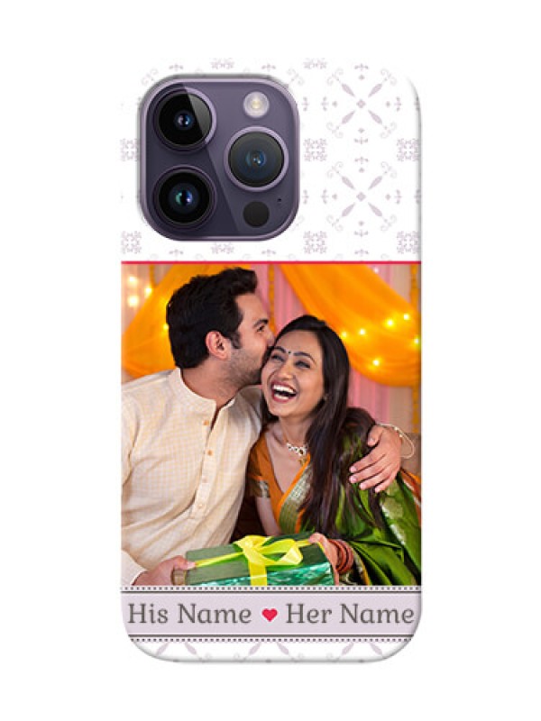 Custom iPhone 14 Pro Phone Cases with Photo and Ethnic Design