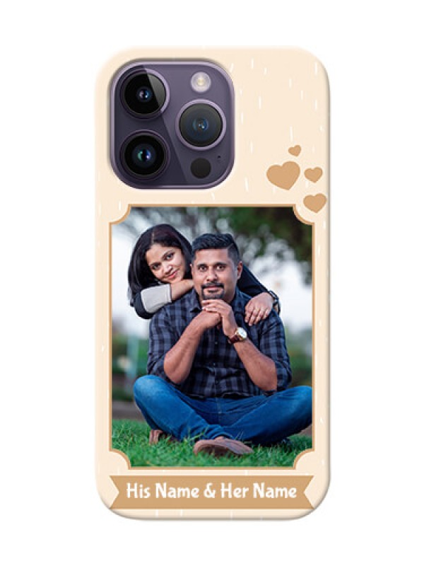 Custom iPhone 14 Pro mobile phone cases with confetti love design 