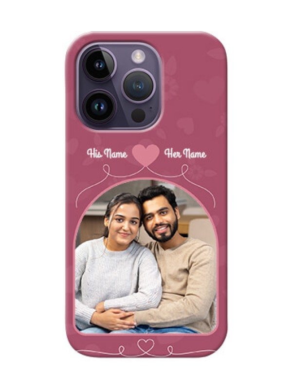 Custom iPhone 14 Pro mobile phone covers: Love Floral Design