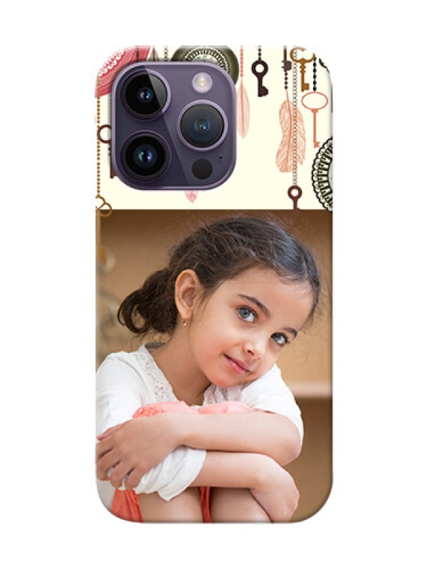 Custom iPhone 14 Pro Phone Back Covers: Boho Style Design