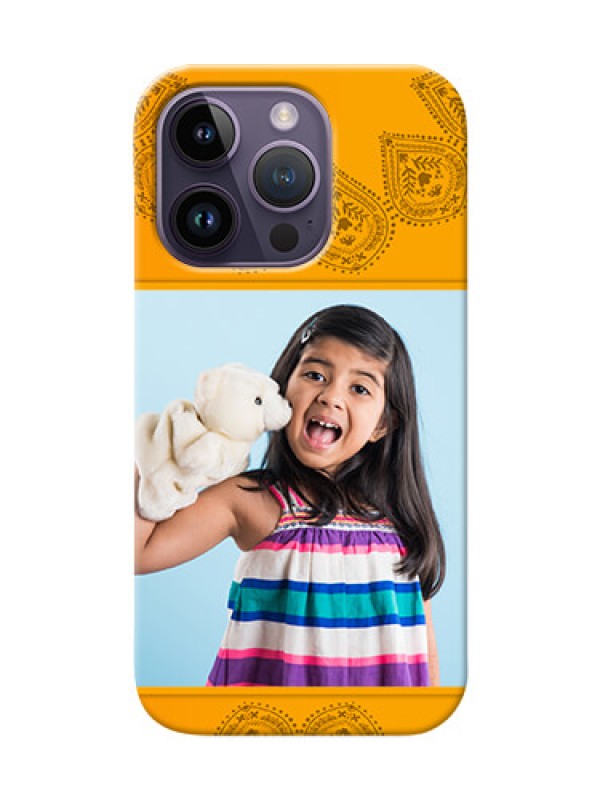 Custom iPhone 14 Pro custom mobile back covers: Photo Wedding Design 