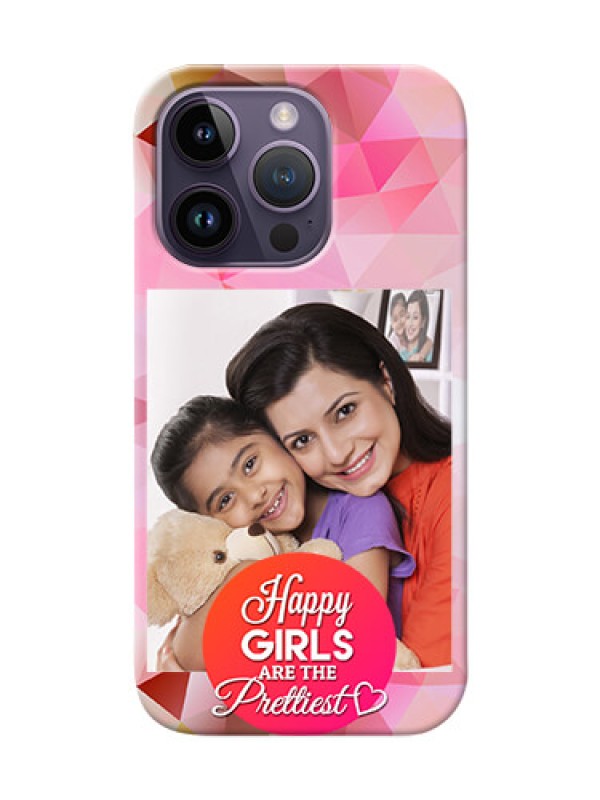 Custom iPhone 14 Pro Personalized Phone Covers: Abstract Triangle Design