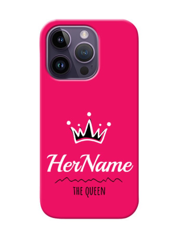 Custom iPhone 14 Pro Queen Phone Case with Name
