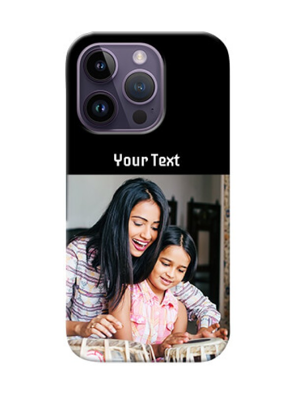 Custom iPhone 14 Pro Photo with Name on Phone Case
