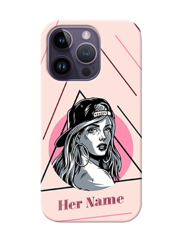 Custom iPhone 14 Pro Custom Phone Cases: Rockstar Girl Design
