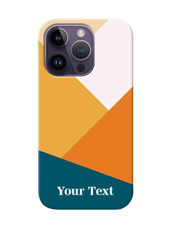 Custom iPhone 14 Pro Custom Phone Cases: Stacked Multi-colour Design