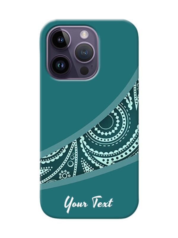 Custom iPhone 14 Pro Custom Phone Covers: semi visible floral Design