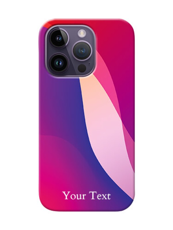 Custom iPhone 14 Pro Mobile Back Covers: Digital abstract Overlap Design