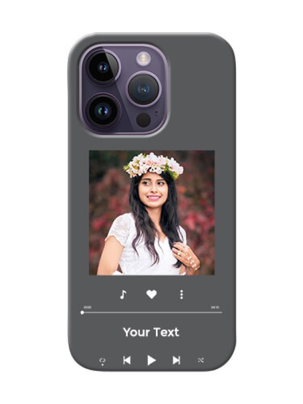 Custom iPhone 14 Pro Custom Mobile Case with Play The Music Design