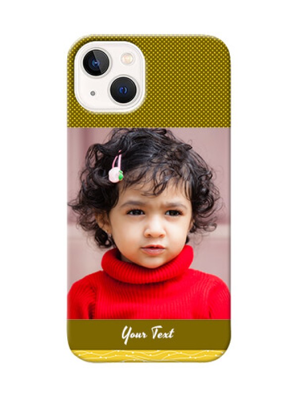 Custom iPhone 14 custom mobile back covers: Simple Green Color Design