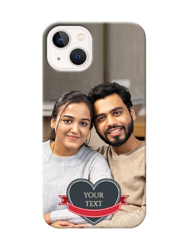 Custom iPhone 14 mobile back covers online: Just Married Couple Design