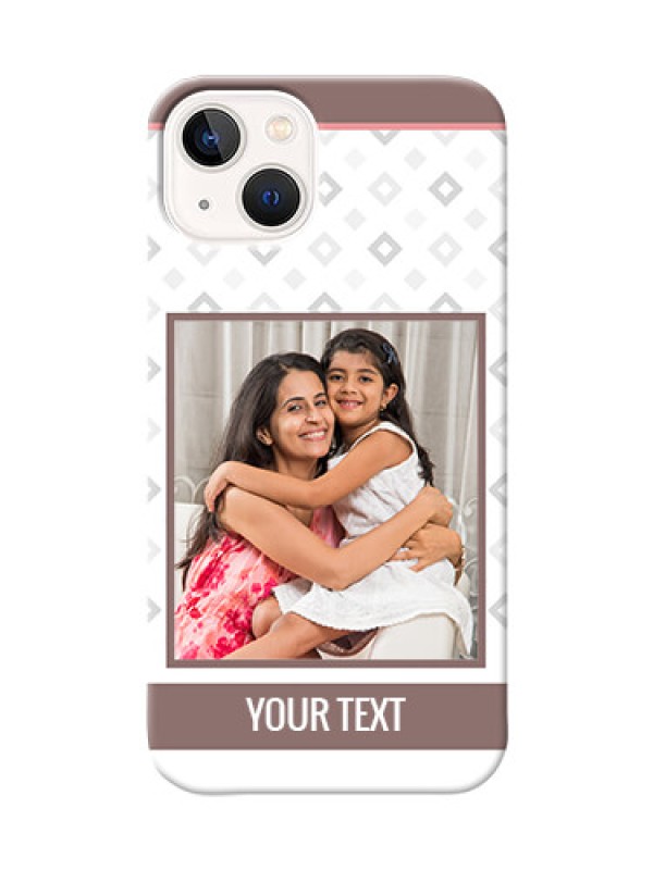 Custom iPhone 14 custom back covers: Simple Diamond Design