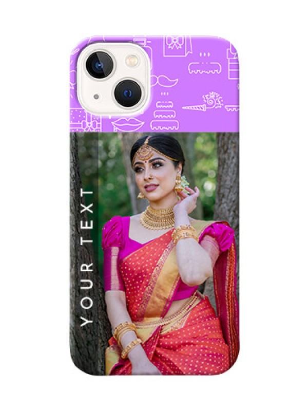 Custom iPhone 14 Personalized Phone Cases: Birthday Icons Design