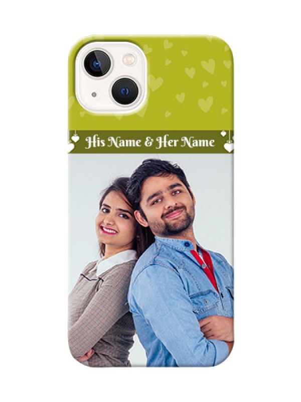 Custom iPhone 14 custom mobile covers: You & Me Heart Design