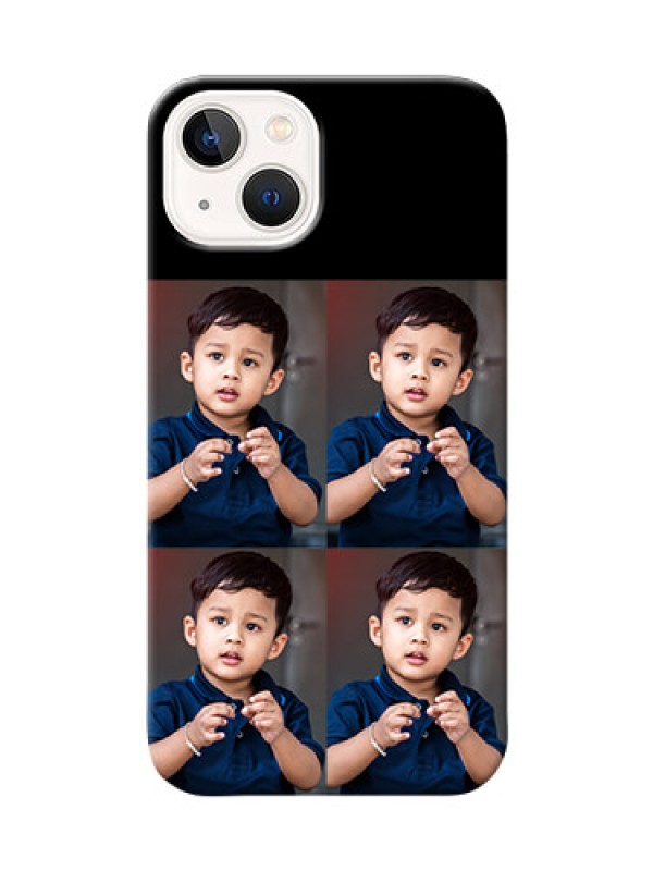Custom iPhone 14 4 Image Holder on Mobile Cover
