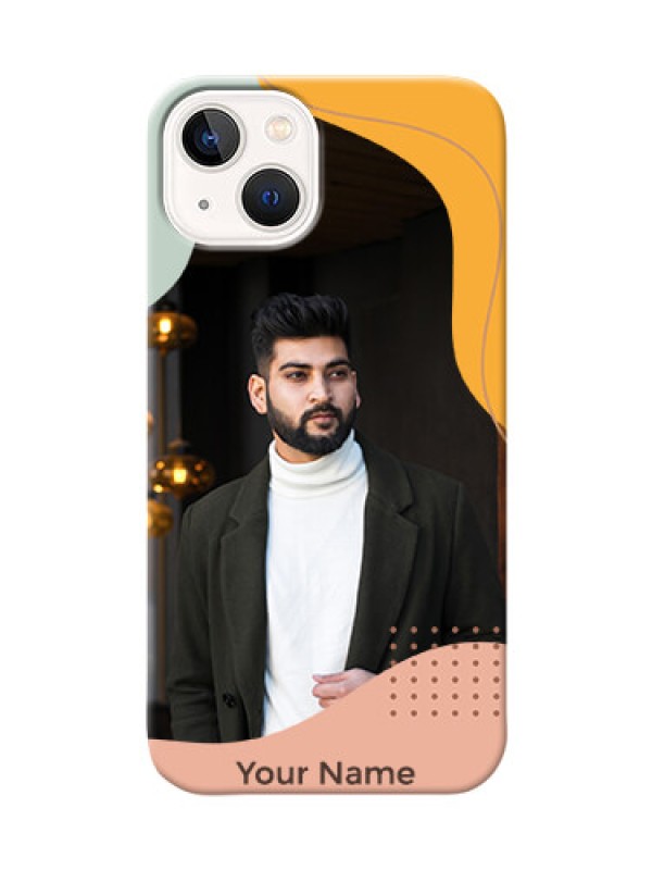 Custom iPhone 14 Custom Phone Cases: Tri-coloured overlay design